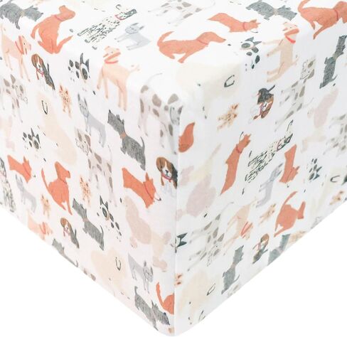 Premium Knit Baby Crib Sheets for Boys and Girls by Copper Pearl: Breathable and Soft, Fitted Crib Sheets for Standard Baby Mattresses, Crib Sheet for Baby Registry or Shower Gift, Clementine in Saudi Arabia