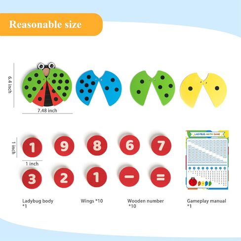 Wooden Fishing Toy, Montessori with Numbers, Fish Catching Counting Games Math Educational Learning, Preschool Shape Sorting Puzzle for Toddlers 3+ Year Old in Saudi Arabia