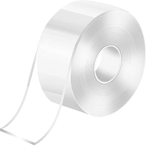 Double Sided Tape Heavy Duty, 1.18 Inch x 16.5 FT, Extra Large Nano Double Sided Adhesive Tape for Walls/Carpet Tape/Walls Decor- Removable Reusable, Washable in Saudi Arabia