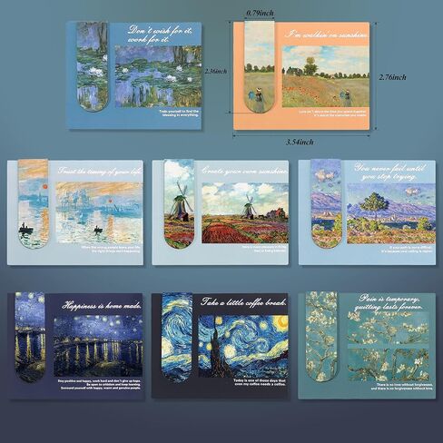 Magnetic Bookmarks Magnet Book Markers Assorted Page Markers Durable Magnetic Page Clips for Women Men and Book Lover (Oil) in Saudi Arabia