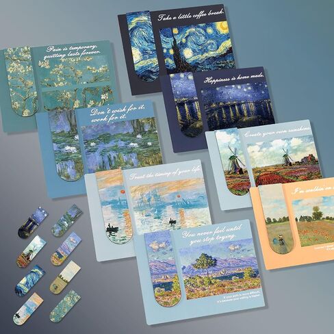 Magnetic Bookmarks Magnet Book Markers Assorted Page Markers Durable Magnetic Page Clips for Women Men and Book Lover (Oil) in Saudi Arabia