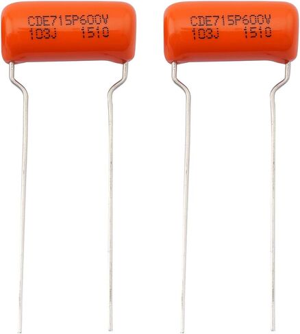CDE Sprague Orange Drop Capacitors Tone Caps Polypropylene .015uF 715P 153J 200V for Guitar or Bass (Set of 2) in Saudi Arabia