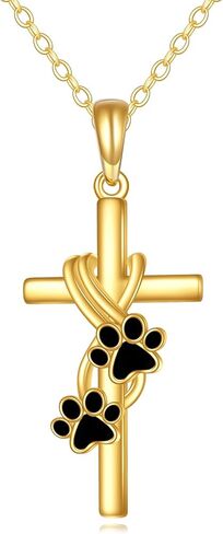 14k Real Gold Cross Jewelry Gifts for Mother Daughter Grandma Sister Cross Pendant Necklace for Women Girls in Saudi Arabia