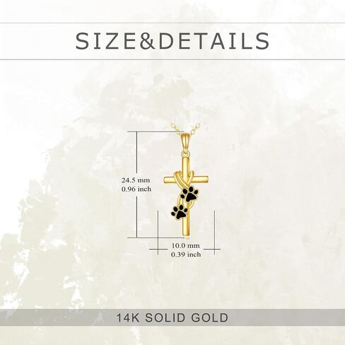 14k Real Gold Cross Jewelry Gifts for Mother Daughter Grandma Sister Cross Pendant Necklace for Women Girls in Saudi Arabia