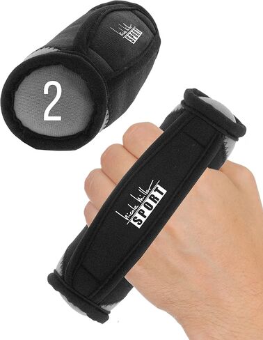 Nicole Miller Hand Weights 4 LB Set with Comfy Hand Straps for Walking, Jogging, Running in Saudi Arabia