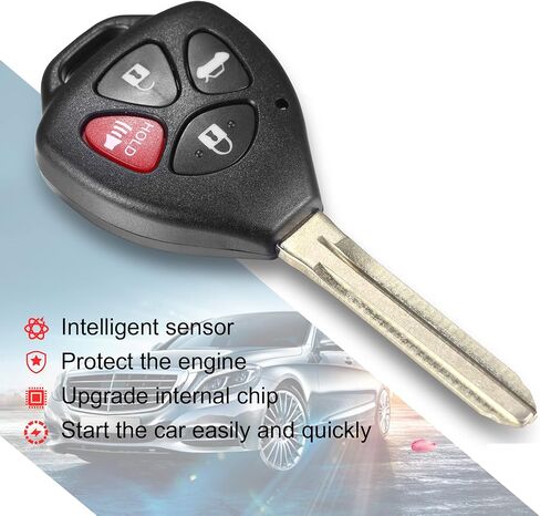 VOFONO يناسب مفتاح السيارة فوب دخول بدون مفتاح التحكم عن بعد استبدال تويوتا كورولا 2010-2013 (بعض) مع G رقاقة GQ4-29T 2 قطعة in Kuwait