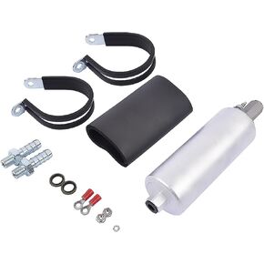 GSL392 Inline Fuel Pump 255LPH High Pressure Universal External Pump with Install Kit Replacement# ‎GSL392-400-939