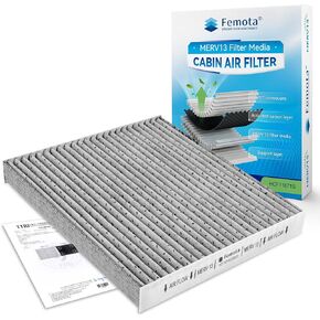 MERV 13 Cabin Air Filter with Activated Carbon, CF11671 Replacement for Mazda CX7, Dodge RAM1500, 1500 Classic, 2500, 3500, 4500, 5500.