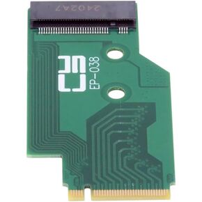 NFHK NVME M-Key 22x30mm to 22x80mm Angled Extension SSD Upgrade Adapter Compatible with ROG Ally Gaming