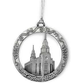 Ringmasters Layton Utah Antique Silver 3" Temple Ornament