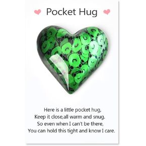 Pocket Hug Heart Token Gift for Daughter Son Encouragement Inspirational Gifts for Friends Thinking of You Gift for Women Men Long Distance Gifts for Grandson Granddaughter Birthday
