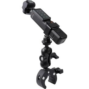 PellKing Pocket 3 Motorcycle Clamp Mount Handlebar Bike Pole Holder Compatible with DJI Osmo Pocket 3 Camera -Adjustable