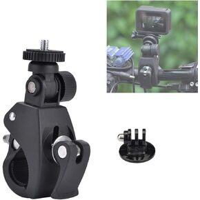 مشبك تثبيت على مقود الدراجة لكاميرا GoPro 10/9/8/7/6/DJI OSMO/ Insta360 One R/Yi، حامل حامل للدراجة النارية مع برغي 1/4 in Kuwait