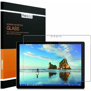 Megoo Screen Protector for New Surface Pro 5, Ultra Clear/High Response/Tempered Glass, Compatible for Microsoft Surface Pro 6/ Pro 2017/ Pro4 12.3 Inch