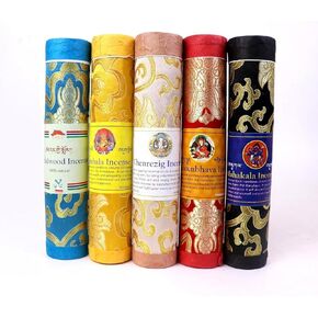 Tibetan Incense: Elevate Your Meditation with 150 Sticks, 5 Divine Fragrances, 8" Length. Cultivate Serenity and Spiritual Connection