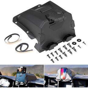 A & UTV PRO General Electric Device Tablet Holder, GPS Phone Mount with Storage Box for Polaris General 1000/ General 4 1000 2016-2023 Accessories, 1PCS