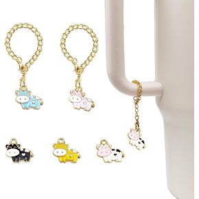 Baseball Charms for Stanley Cups 2 PCS Sport Tumbler Handle Charms Keychain Charm Accessories for Stanley Cup