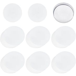 CRASPIRE 90mm 100Pcs Quantitative Filter Paper No Adheasive 20μm 90mm Diameter Laboratory Synthetic Cellulose Filtration Medium Speed Filtration Patch for Mushroom Cultivation