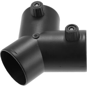 X AUTOHAUX 60mm Car Heater Warm 3 Way Air Ducting Elbow Pipe Y Shape Outlet Connector Black Nylon