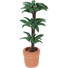 Dollhouse Rich Tree Miniature Dollhouse Mini Plant Pots Artificial Indoor Plants Faux Plant Model Dollhouse Mini Garden Potted Plants Dollhouse Plant Bonsai Simulation Mini Plant