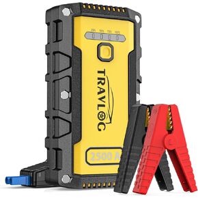 Portable Car Battery Jumper Starter, 12V 2500A Battery Pack 23800mAh for Up to 9 Liter Gas and 8 Liter Diesel Engines in Kuwait