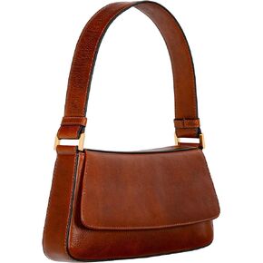 Time Resistance Leather Handbag - Full-Grain Leather Purse for Women - Shoulder Bag Made in Italy