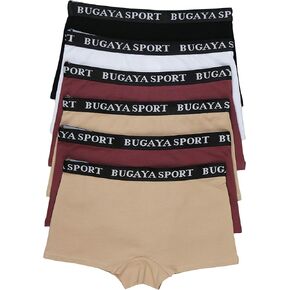ToBeInStyle Women's Pack of 6 Hipster Cheeky Boyshort Panties