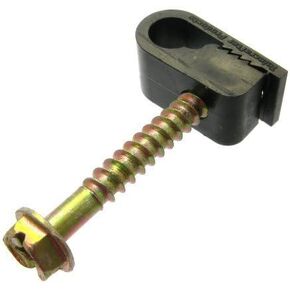 Telecrafter Single RG6 or RG59 Wire Screw Clip 100 pc Bag, Model: , Electronic Store