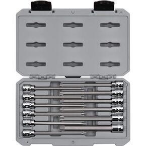 TEKTON 3/8 Inch Drive Long Torx Bit Socket Set, 12-Piece (T10-T60) | SHB91305