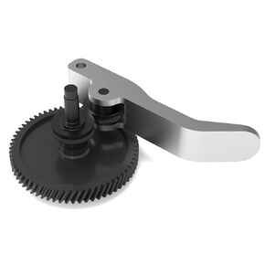 Hardened Steel Extruder Gear Assembly Aluminum Alloy Handle Kit Compatible for Bambu Lab A1 Mini 3D Printer Accessories