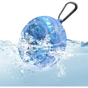 Portable Bluetooth Speakers, IPX7 Floating Waterproof Wireless Small Shower Speaker, Hands Free Calling, Bluetooth 5.3, True Wireless Stereo for Outdoor, Beach, Hot Tub, Swimming Pool