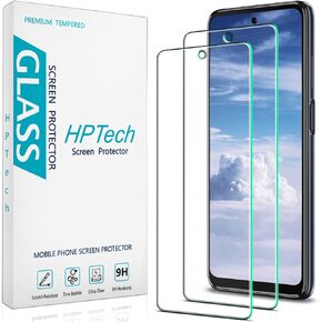 HPTech (2 Pack) Designed For Motorola Moto G 5G (2022) Tempered Glass Screen Protector, Anti Scratch, Bubble Free, Case Friendly