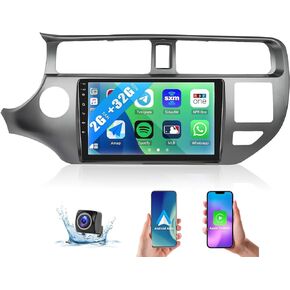راديو ستيريو للسيارة 2G+32G لسيارة Kia Rio 2012 2013 2014 مع CarPlay اللاسلكي Android Auto Head Unit 9 بوصة شاشة تعمل باللمس Android 13 راديو مع نظام ملاحة GPS WiFi Bluetooth FM RDS Mirror Link Backup Camera in Kuwait