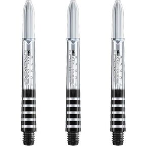Winmau Prism Force Dart Shafts, Force Grip Zone Stems, Short 36mm, Clear (3 Sets)