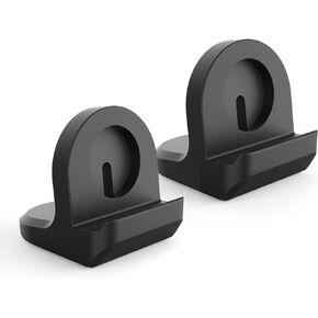 MoKo 2Pack Charger Stand Compatible with Samsung Galaxy Watch 6/Watch 6 Classic/Watch 5/ Watch 5 Pro Charger, Silicone Charging Stand Non-Slip Base Charger Dock Station [Charging Cable Not Included]