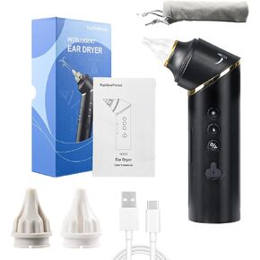 TopQuaFocus Ear Wax Removal Tool Effective Ear Dryer for Swimming, Water Sports, Surfing and Hearing Aid Use Improve Hearing Aid Function Gentle and Safe Ear Cleaning in Kuwait