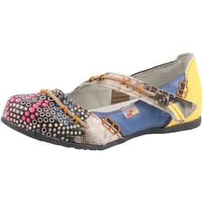TMA EYES Stylish Color-Block Flat Sandals with Random Prints and Buckle
