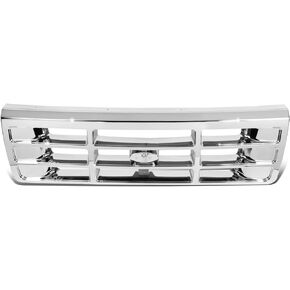 DNA MOTORING ZTL-Y-0292-SL Front Bumper Grille Compatible with 92-96 Bronco / F150 / F53 / F59, 92-97 F Super Duty / F250 / F350, Chrome