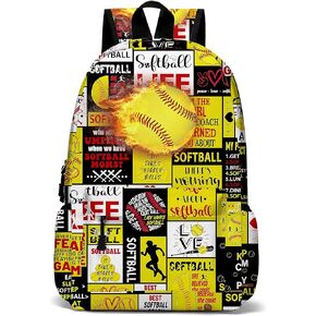 Baseball Backpack 17 Inch Sport Laptop Backpack for Adult Men, Large Baseball Bags for Travel Hiking Camping Day Pack