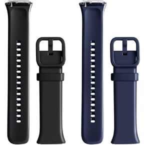 WalkerFit Smart Watch Band Compatible with MOLOCY Watch Aires A1, Q23 Sport Bands 42mm, Soft Silicone Waterproof Strap Compatible Aries A1,2 Pack