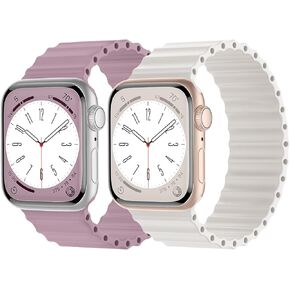 Silicone Stretchy Solo Loop Compatible with Apple Watch Band 38mm 40mm 41mm 42mm 44mm 45mm 49mm for Women Men, Waterproof Elastic Strap Wristband for iWatch Ultra SE Series 9 8 7 6 5 4 3 2 1