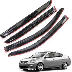 Window Visors Rain Guards Deflector 94861 4 pcs Set Fit for 2013-2018 Nissan Altima-Altima Sedan Window Deflector Visors Vent Sun Rain Guard Shade