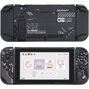 GeekShare Protective Case Slim Cover Case Compatible with Nintendo Switch and Joy-Con - Shock-Absorption and Anti-Scratch Skin Case for Switch (Reflective Mecha)