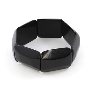 Simple Black Tagua Bracelet, Fair Trade Eco Friendly Jewelry for Women, Artisan Handmade