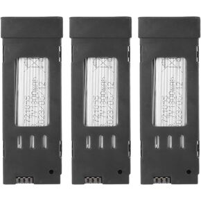 Zopsc 3PCS 1800MAH 3.7V RC Drone Lithium Battery for E58/E68/JY109/998PRO, High Capacity Drone Lithium Battery for Quadcopter.