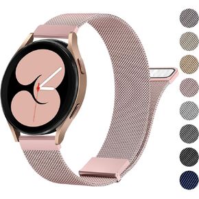 Meliya Metal Band Compatible with Samsung Galaxy Watch 7/6/5/4 Band 40mm 44mm, Galaxy Watch 4 Classic Bands 42mm 46mm, 20mm Stainless Steel Replacement Strap for Galaxy Watch 7/6/5/4 Band Women Men