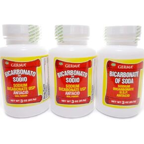 Sodium Bicarbonate USP 3oz Powder Bicarbonato de Soda 3-PACK
