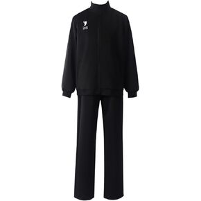 Black High School Uniform Cosplay Volleyball Jersey Cosplay Sportswear Jacket
