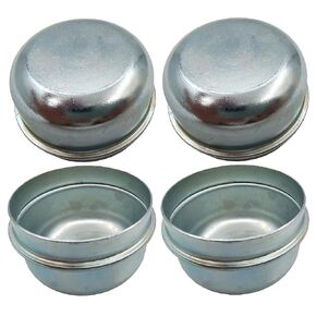 Replaces Trailer 1.98" Inch Grease Cover Dust Cap 2k 3.5k 3,500 lb Axle Hub with Plug (4Pack)
