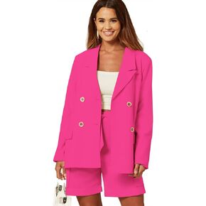 فريدة من نوعها 21 سترة نسائية مصممة مزدوجة الصدر وأكمام طويلة وياقة صدر وصديقها بدلة عمل مكتبية غير رسمية in Kuwait